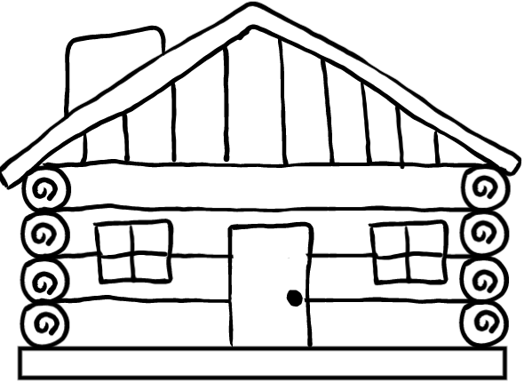  how to draw step by step logcabin drawing easy  - EasystepDrawing