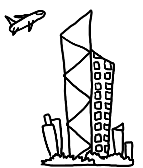  how to draw step by step skyscraper drawing easy  - EasystepDrawing