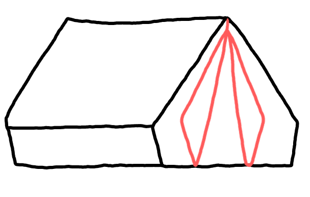  how to draw step by step tent drawing easy  - EasystepDrawing