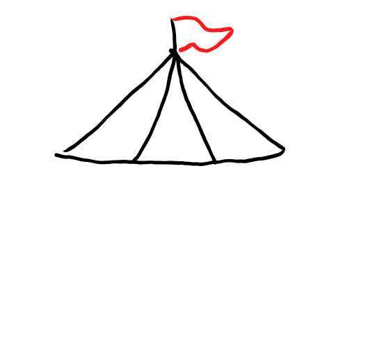  how to draw step by step carnivaltent drawing easy  - EasystepDrawing