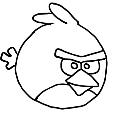  how to draw step by step angrybird drawing easy  - EasystepDrawing