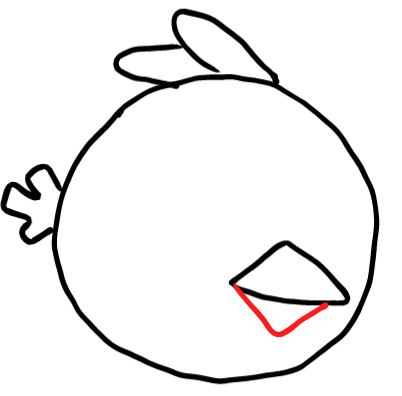  how to draw step by step angrybird drawing easy  - EasystepDrawing