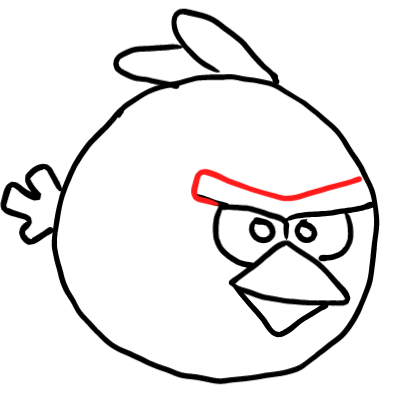  how to draw step by step angrybird drawing easy  - EasystepDrawing