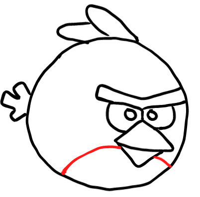  how to draw step by step angrybird drawing easy  - EasystepDrawing