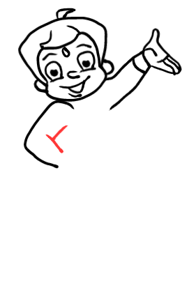  how to draw step by step chotabheem drawing easy  - EasystepDrawing