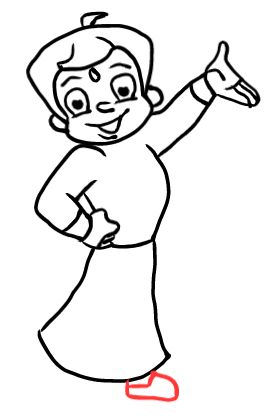  how to draw step by step chotabheem drawing easy  - EasystepDrawing