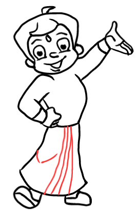  how to draw step by step chotabheem drawing easy  - EasystepDrawing