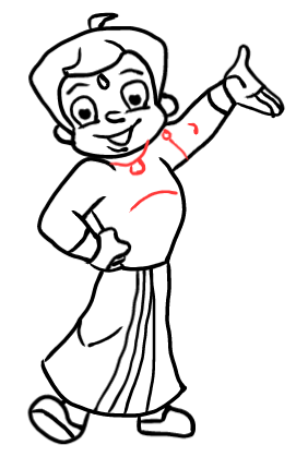  how to draw step by step chotabheem drawing easy  - EasystepDrawing