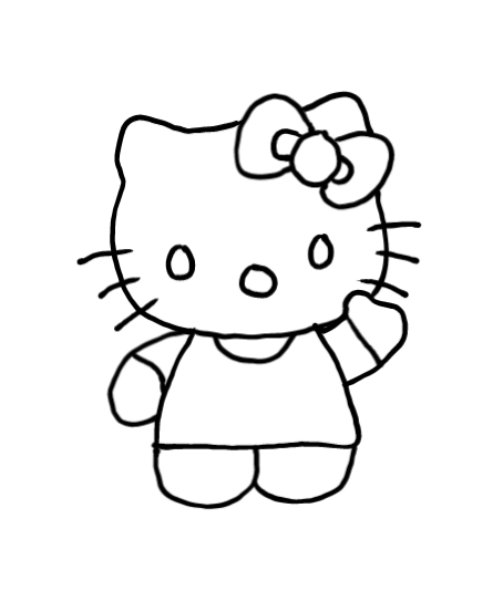  how to draw step by step hellokitty drawing easy  - EasystepDrawing