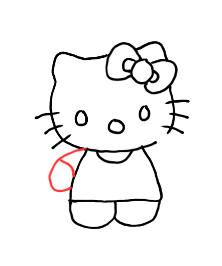  how to draw step by step hellokitty drawing easy  - EasystepDrawing