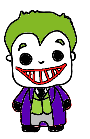 easy step by step joker drawing - EasystepDrawing