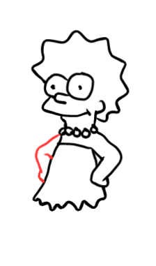  how to draw step by step lisasimpson drawing easy  - EasystepDrawing