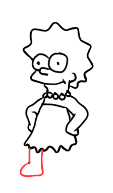  how to draw step by step lisasimpson drawing easy  - EasystepDrawing