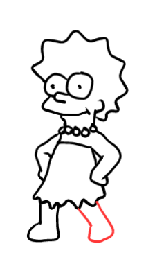  how to draw step by step lisasimpson drawing easy  - EasystepDrawing