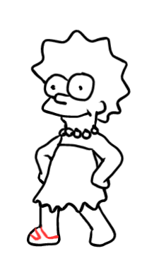  how to draw step by step lisasimpson drawing easy  - EasystepDrawing