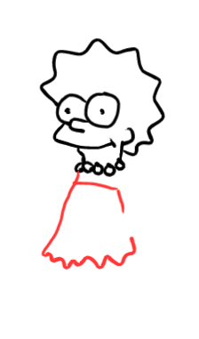  how to draw step by step lisasimpson drawing easy  - EasystepDrawing