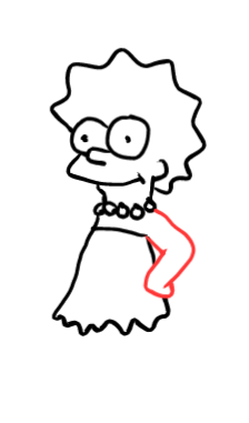  how to draw step by step lisasimpson drawing easy  - EasystepDrawing