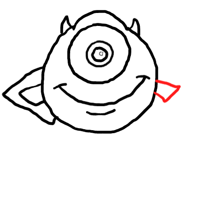  how to draw step by step mikewazowski drawing easy  - EasystepDrawing