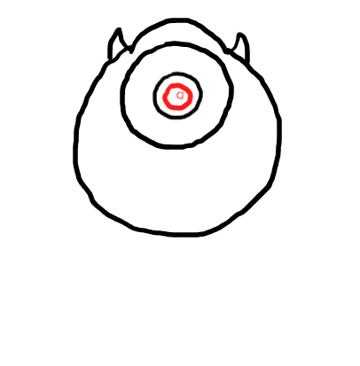  how to draw step by step mikewazowski drawing easy  - EasystepDrawing