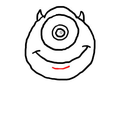  how to draw step by step mikewazowski drawing easy  - EasystepDrawing