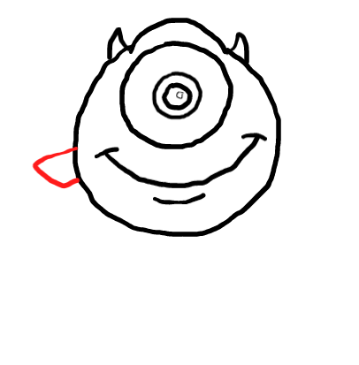  how to draw step by step mikewazowski drawing easy  - EasystepDrawing