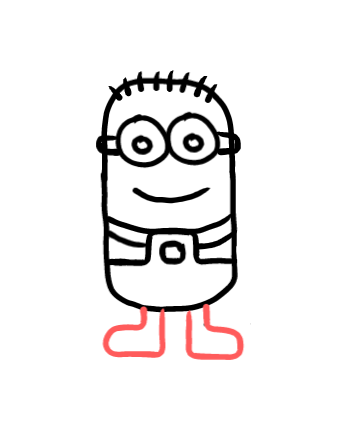  how to draw step by step minion drawing easy  - EasystepDrawing