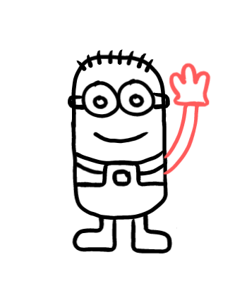  how to draw step by step minion drawing easy  - EasystepDrawing