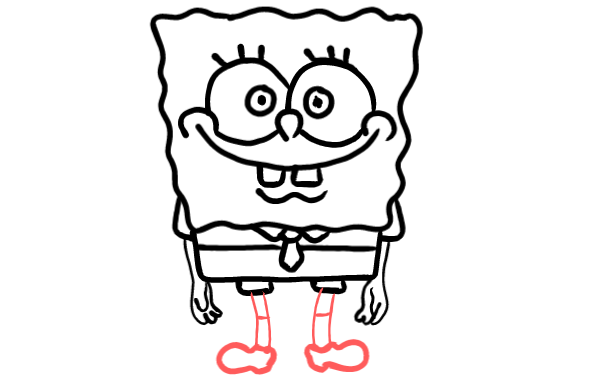  how to draw step by step spongebob drawing easy  - EasystepDrawing