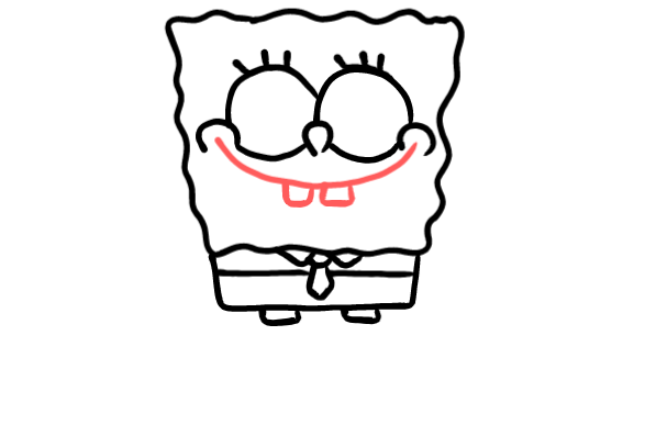  how to draw step by step spongebob drawing easy  - EasystepDrawing