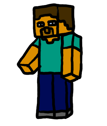 easy step by step steveminecraft drawing - EasystepDrawing