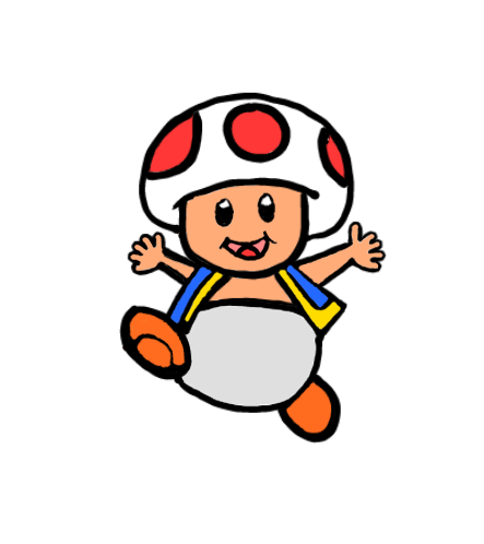 easy step by step toad drawing - EasystepDrawing