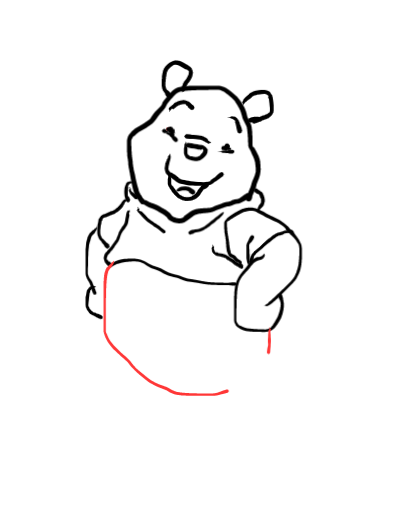  how to draw step by step winniethepooh drawing easy  - EasystepDrawing