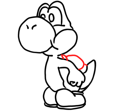  how to draw step by step yoshi drawing easy  - EasystepDrawing