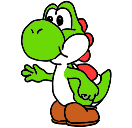 easy step by step yoshi drawing - EasystepDrawing