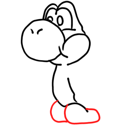  how to draw step by step yoshi drawing easy  - EasystepDrawing