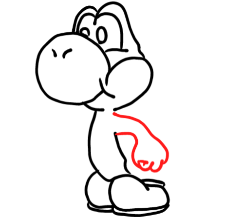  how to draw step by step yoshi drawing easy  - EasystepDrawing