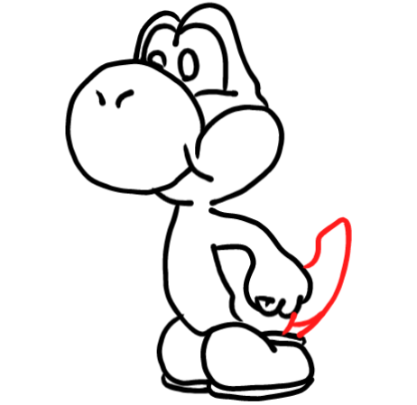  how to draw step by step yoshi drawing easy  - EasystepDrawing