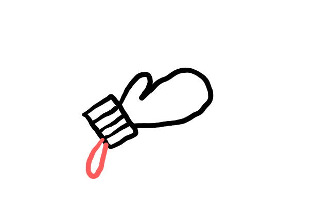  how to draw Christmas Glove in easy steps - step number : 4 - Easy Step Drawing