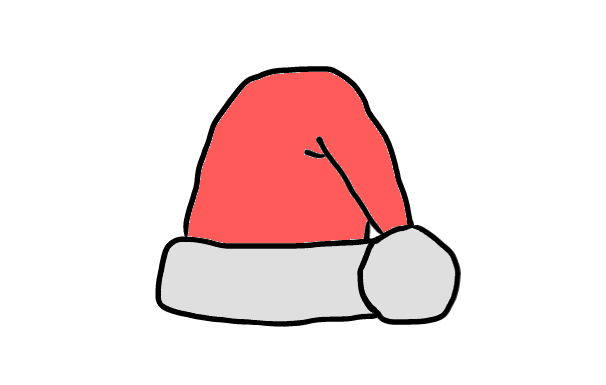 easy step by step christmashat drawing - EasystepDrawing