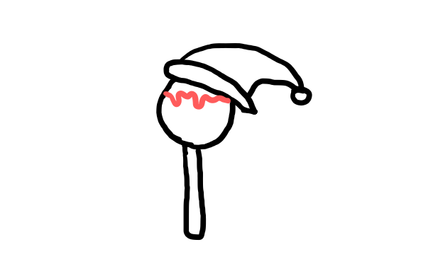  how to draw Christmas Lollipop in easy steps - step number : 5 - Easy Step Drawing
