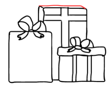  how to draw step by step christmaspresents drawing easy  - EasystepDrawing