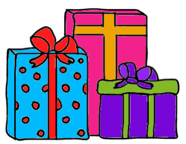 easy step by step christmaspresents drawing - EasystepDrawing