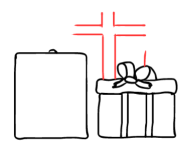  how to draw step by step christmaspresents drawing easy  - EasystepDrawing