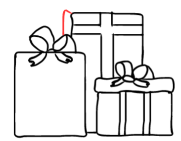  how to draw step by step christmaspresents drawing easy  - EasystepDrawing