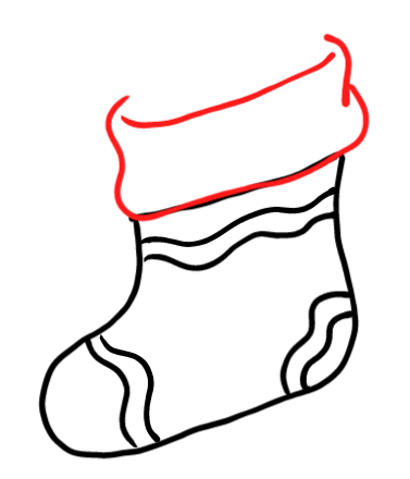  how to draw step by step christmasstockings drawing easy  - EasystepDrawing