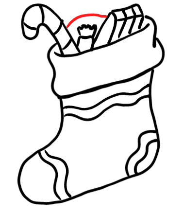  how to draw step by step christmasstockings drawing easy  - EasystepDrawing