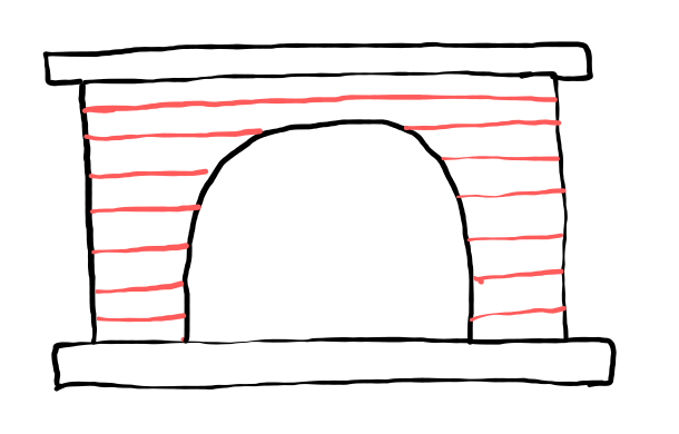  how to draw Fire Place in easy steps - step number : 5 - Easy Step Drawing