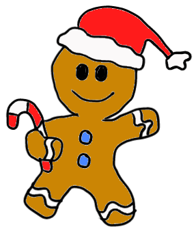 easy step by step gingerbreadman drawing - EasystepDrawing