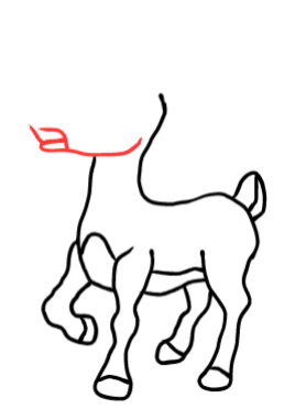  how to draw step by step rudolphreindeer drawing easy  - EasystepDrawing