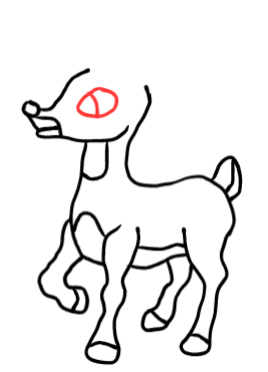  how to draw step by step rudolphreindeer drawing easy  - EasystepDrawing